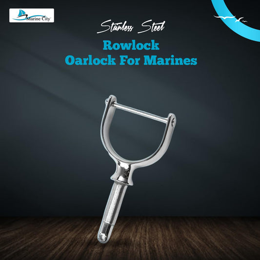 Marine City Boat Accessories Shaft Rowlock Oarlock Socket Boat Oarlock Mounts (Pack of 2) Marine City Hardware