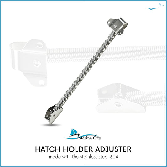 MARINE CITY Hatch Spring Adjuster with U-Bolt & L-Shape Plate – Stainless Steel Marine City