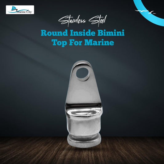 Marine City 316 Stainless Steel Bimini Top Round Inside Eye End (Pack of 1)