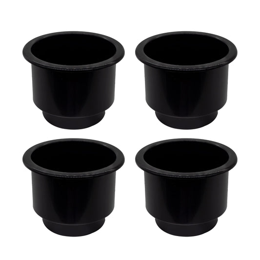 Marine City Black Plastic Cup Drink Holder with Center Drain Hole – Durable MARINE CITY