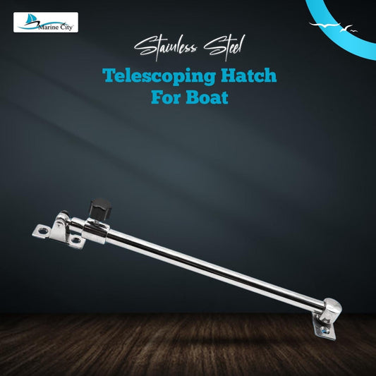 Marine City Stainless-Steel Telescoping Hatch Window Adjuster 13 Inch–23.5 Inch Marine City
