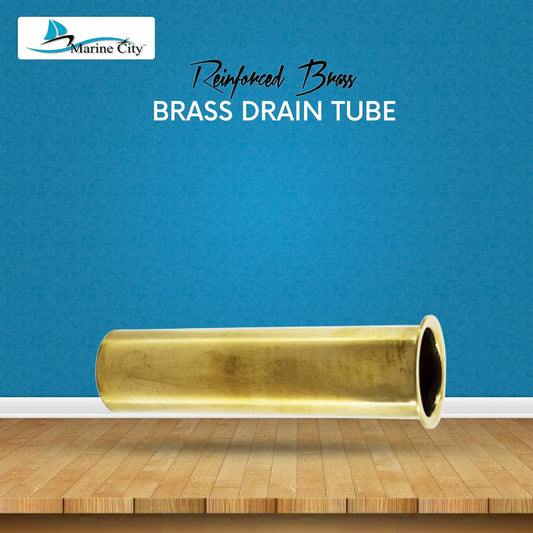 Marine City Brass Drain Tube – Corrosion-Resistant, Functional, 1” x 3-1/2” MARINE CITY