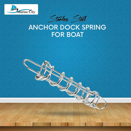 Marine City Boat Anchor Dock Line Mooring Spring – 304 Stainless Steel, 10-5/8" MARINE CITY