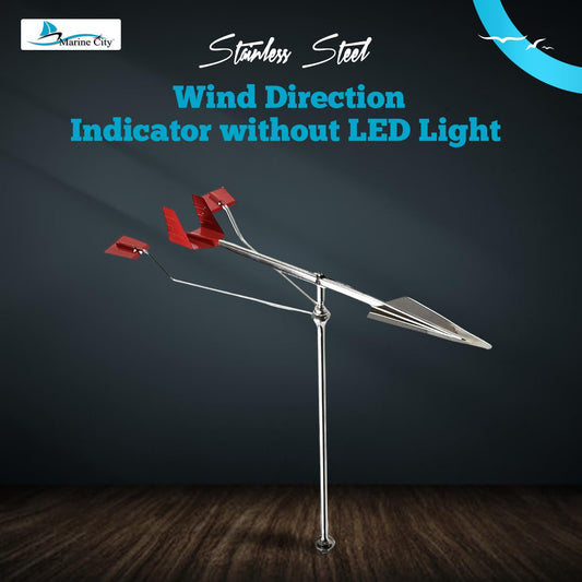 Marine City Sailboat Wind Indicator – 316 Stainless Steel Masthead Wind Vane