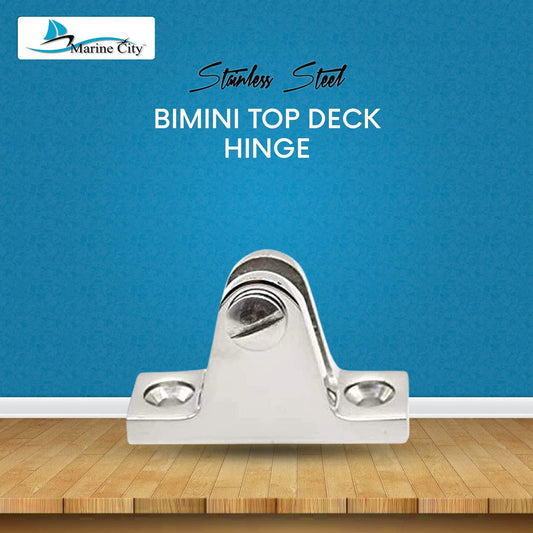 MARINE CITY Bimini Top Deck Hinge with Removable Pin – 316 Stainless Steel Marine City Hardware