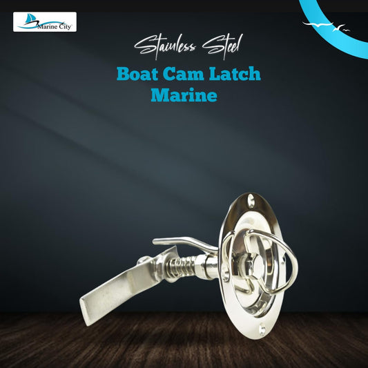 Marine City Boat Cam Latch 316 Stainless Steel, 3-3/4” Flush Twist Lock for Boat