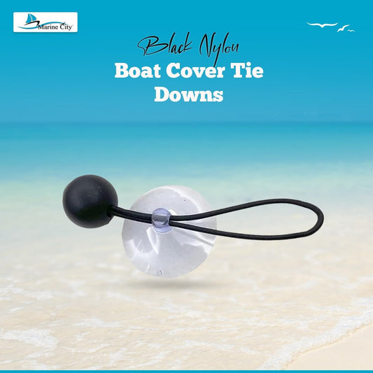 Marine City Bungee Cord Suction Cup Boat Cover Tie Downs – 2 Inches (4 Pcs) MARINE CITY