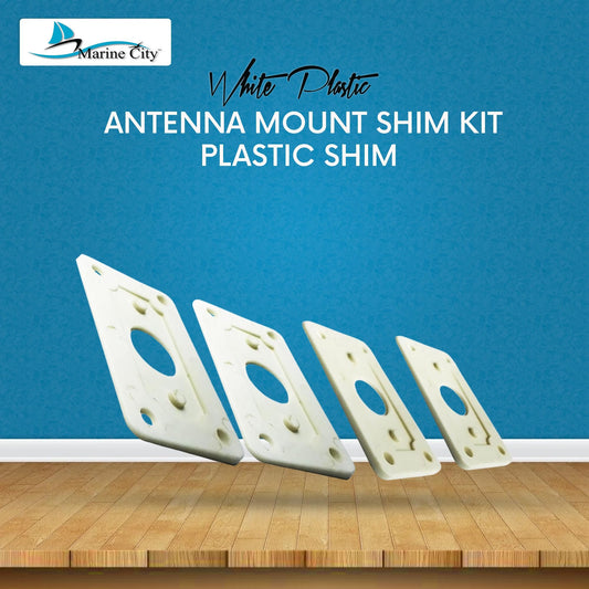 MARINE CITY Marine Antenna Mount Shim Kit – Plastic Shims (Short & Long Taper)
