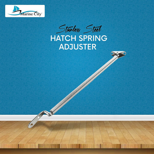 MARINE CITY Hatch Spring Adjuster with U-Bolt & L-Shape Plate – Stainless Steel