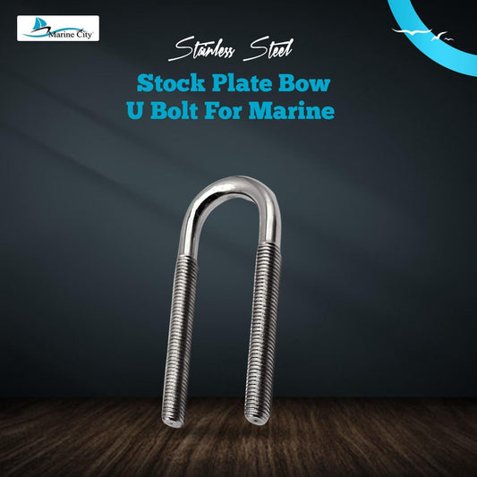 Marine City Bow Eye Tie-Down U-Bolt – 1/2” 304 Stainless Steel, 5-1/4” Length Marine City Hardware