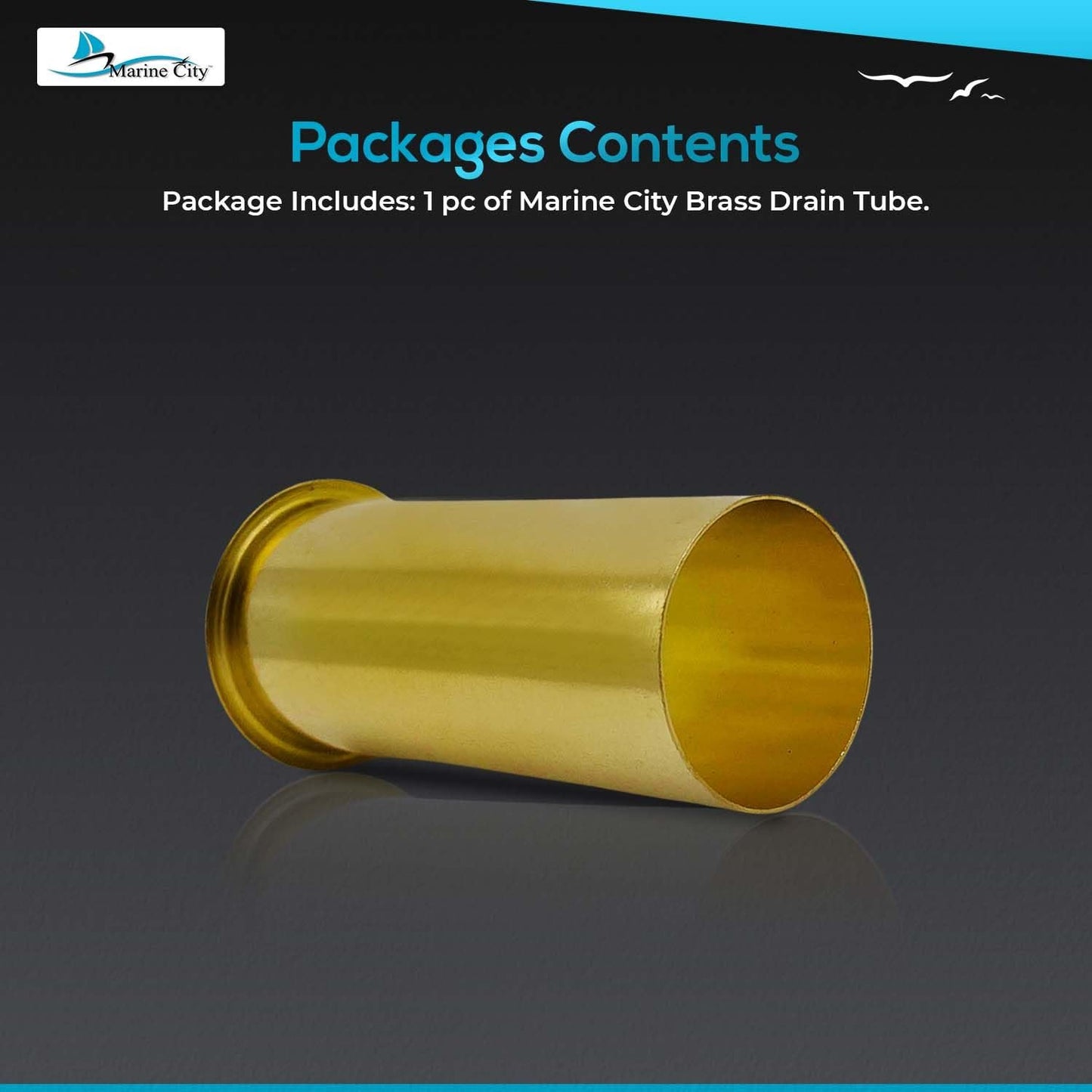Marine City Brass Drain Tube – Corrosion-Resistant, Smooth & Functional
