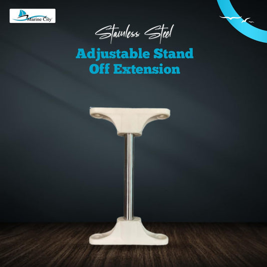 Marine City Adjustable Stand-off Extension, Stainless Steel Tube with Nylon Base MARINE CITY