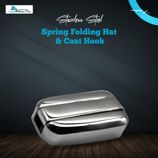 MARINE CITY 316 Stainless Steel Spring Folding Hat & Coat Hook – Strong, Durable Marine City