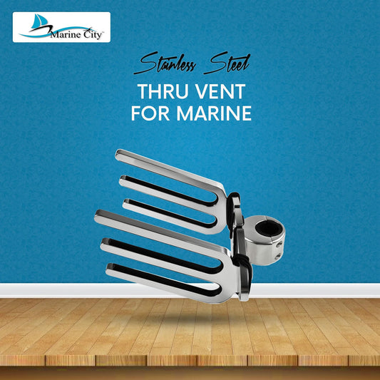 MARINE CITY Thru Vent – 304 Stainless Steel, 5 Inch, Durable & Rust-Resistant