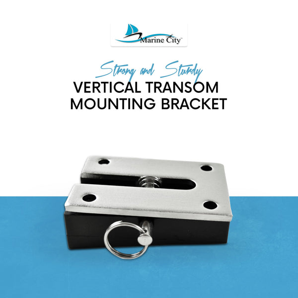 Marine City Quick Release Vertical Transom Mounting Bracket for Sport Marine City Hardware