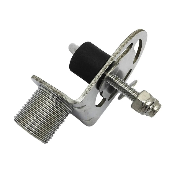 Marine City Stainless Steel Rail Mount Antenna Bracket for Boat Yacht (1Pcs) - Image #1