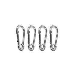 MARINE CITY 316 Stainless-Steel 2-3/8” Carabiners/Clip Snap Hook with Ring for Climbing, Fishing, Hiking - Image #1