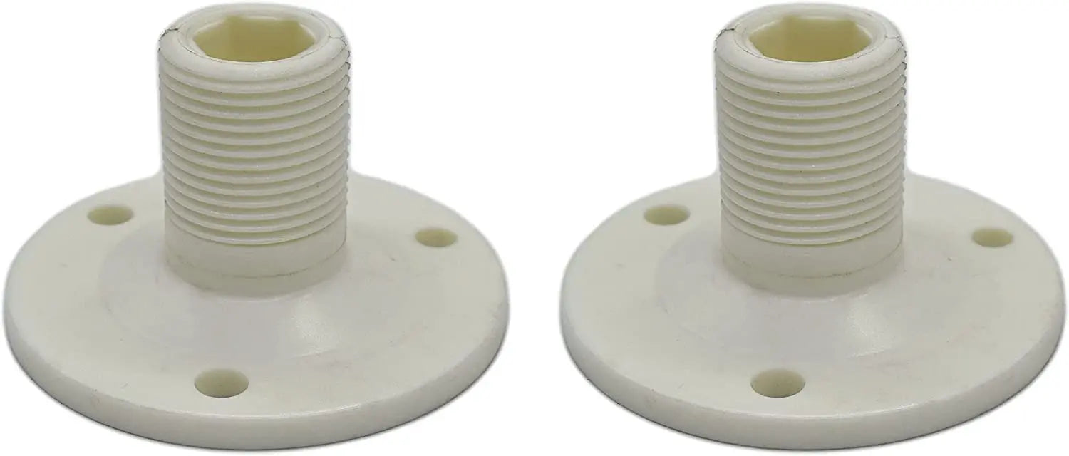 MARINE CITY Nylon Male Thread Fixed Antenna Base Marine Boat Accessorie(2 pcs) - Image #1