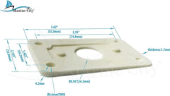 MARINE CITY Marine Antenna Mount Shim Kit Plastic Shim for Sloping Deck-2 pcs Short Taper & 2 pcs Long taperr - Image #2