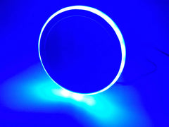 Marine City Blue LED Light Ring Stainless-Steel Cup Drink Holder with Drain (8pcs) - Image #4