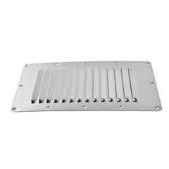 Marine City Stainless-Steel 5 inch × 9 inch Rectangle Stamped Louvered Vent - Image #5