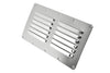 Marine City Stainless-Steel 9-1/8” × 5” Rectangle Stamped Louvered Vent (2pcs) - Image #1