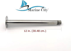 Marine City 304 Stainless Steel Heavy Duty Fixed Antenna Base with 1”-14 Threads - Image #3