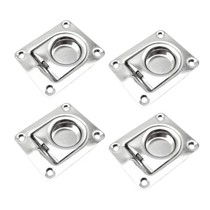 Marine City Mango de elevación empotrado rectangular de acero inoxidable de 2-9/16" × 2-3/16" × 1/2" para escotilla de barco (2 unidades) 