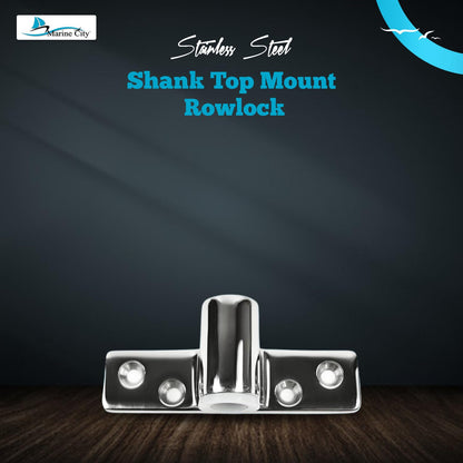 Marine City Boat Accessories Top Mount Oarlock Socket Boat Oarlock Mounts (2 Pcs) Marine City