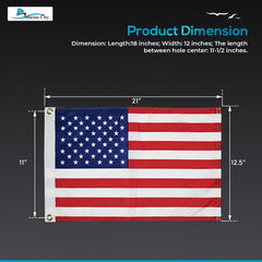 Marine City American Flags for Outside US Flag for Boat