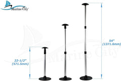 MARINE CITY (MC30160112-2 Aluminum Telescoping Spherical-top Boat Cover 3 Section Support Stand Pole (2Pcs) - Image #7