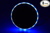 Marine City Blue LED Light Ring Stainless-Steel Cup Drink Holder with Drain (8pcs) - Image #1