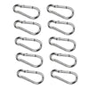 Marine City 316 Stainless-Steel 2” Carabiners/Clip Snap Hook with Ring for Climbing, Fishing, Hiking (10pcs) - Image #1