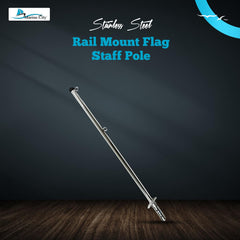 Marine City Boat Accessories Rail Mount Flag Pole Socket Boat Flag Pole Socket