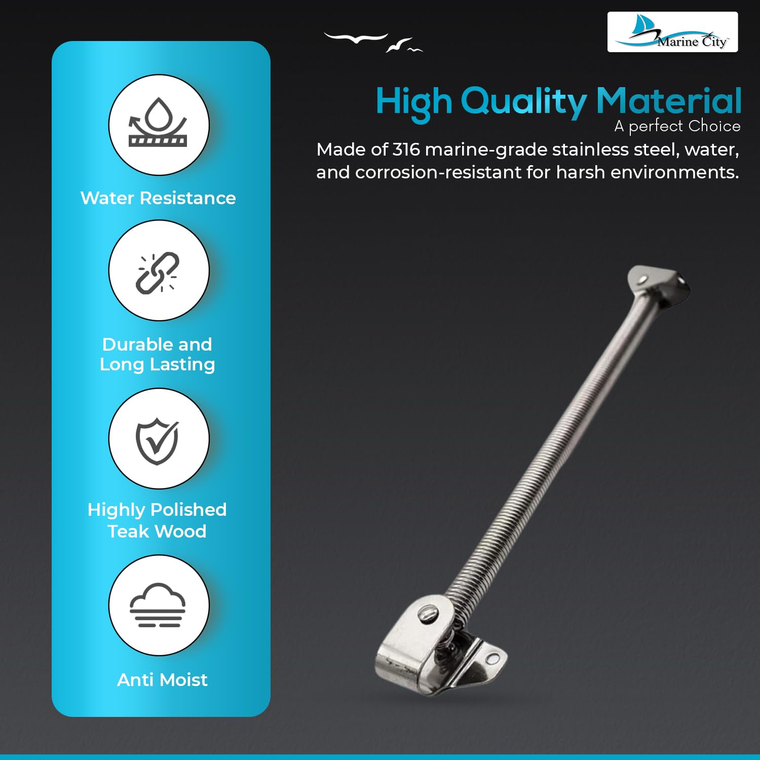 Marine City Boat Accessories Hatch Adjuster Boat Hatch Spring Adjuster Marine City
