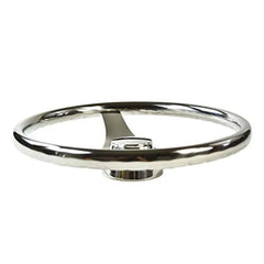 Marine City 3 Spoke Marine Grade Stainless-Steel 13-1/2 inches Steering Wheel for Boat Yacht - Image #4