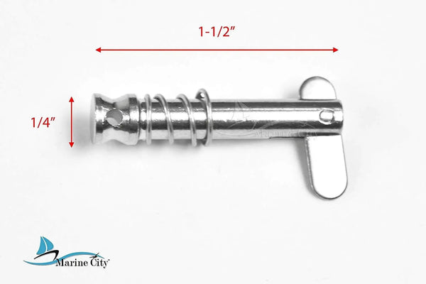 Marine City 316 Stainless Steel Quick Release Pins for Bimini Top (1pcs) - Image #1