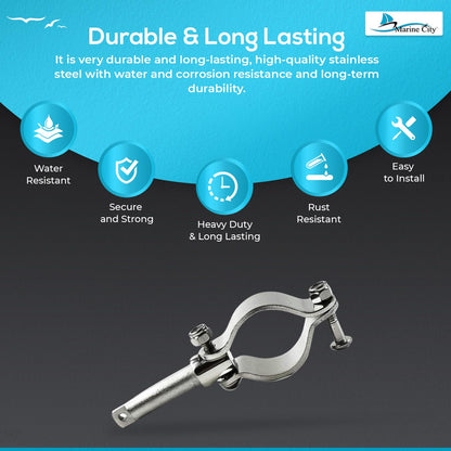 Marine City Clamp-On Oarlocks Carlisle Clamp on Oar locks (2 Pcs) Marine City Hardware