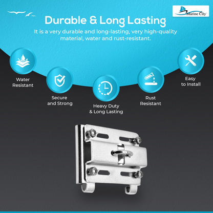Marine City Boat Accessories Anchor Rail Mount Danforth Anchor Rail Mount Marine City