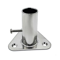 MARINE CITY 316 Stamped Stainless-Steel Heavy-Duty Stanchion Socket 87° - Image #1