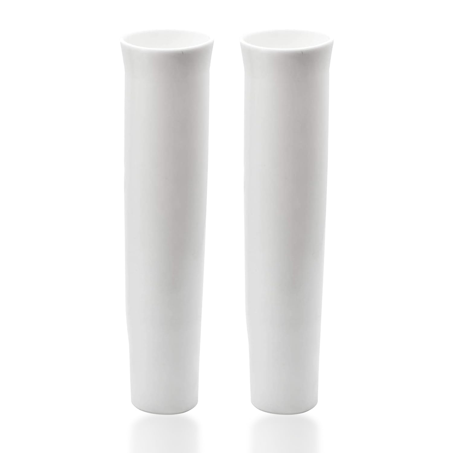 Marine City Flared White Vinyl Inserts for Fishing Rod Holder Strong & Durable, Easy Placement, 1 5/8 Inches I.D, 9 In