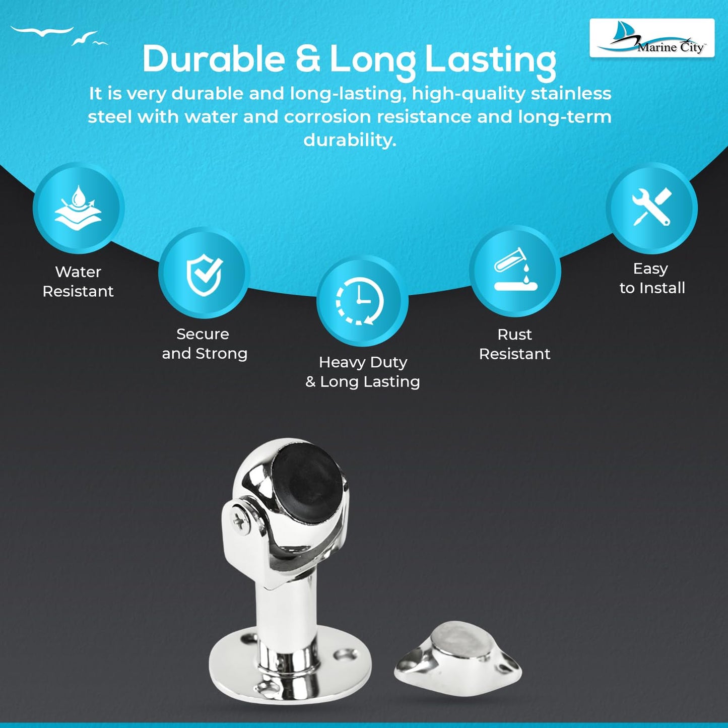 Marine City Door Stop Door Stopper Magnet Heavy Duty Magnetic Door Stop Marine City Hardware