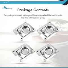 Marine City Boat Accessories Flush Mount Boat Hatch Flush Deck Hatches