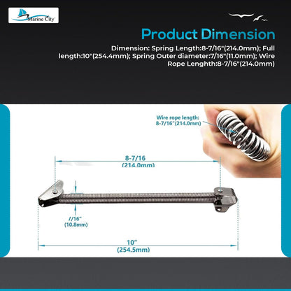 Marine City Boat Accessories Hatch Adjuster Boat Hatch Spring Adjuster Marine City
