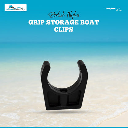 Marine City Best Grip Storage Boat Clips de nailon negro, peso ligero, fácil acceso, ganchos de almacenamiento de escalera de 1-3/4 pulgadas con diseño suave y elegante para barcos, barcos marinos (paquete de 2)
