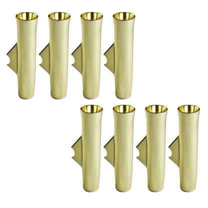 Marine City Gold Powder Coated Aluminum Flared Weld-On Fishing Rod Holder