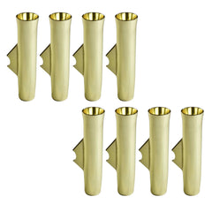 Marine City Gold Powder Coated Aluminum Flared Weld-On Fishing Rod Holder