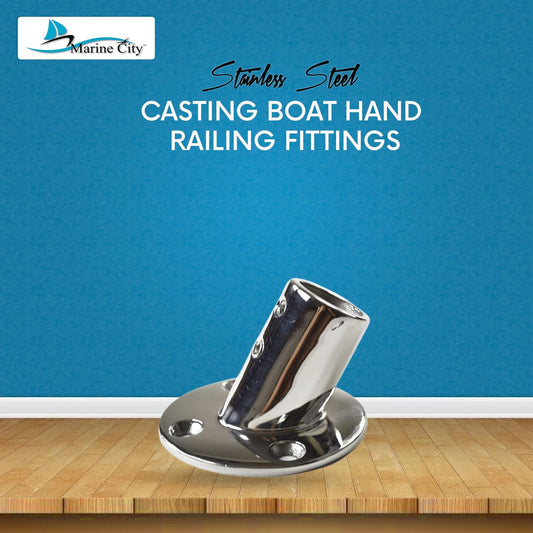 Marine City Heavy Duty 316 Stainless Steel Boat Hand Railing Fittings (2 Pcs) MARINE CITY