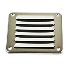 MARINE CITY Rectangle Stamped Louvered Vent – 316 Stainless Steel, 4-13/16” × 5”