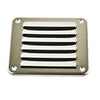 MARINE CITY 316 Ventilación con rejilla estampada rectangular de acero inoxidable de 4-13/16" × 5" para yates marinos